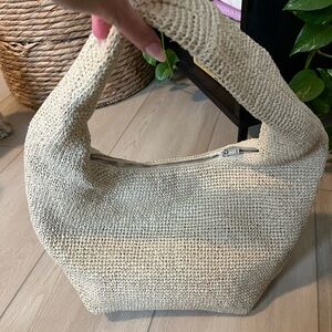 COS Cream Textured Shoulder Bag